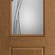 Blt Belleville Oak Textured Panel Door Half Lite With