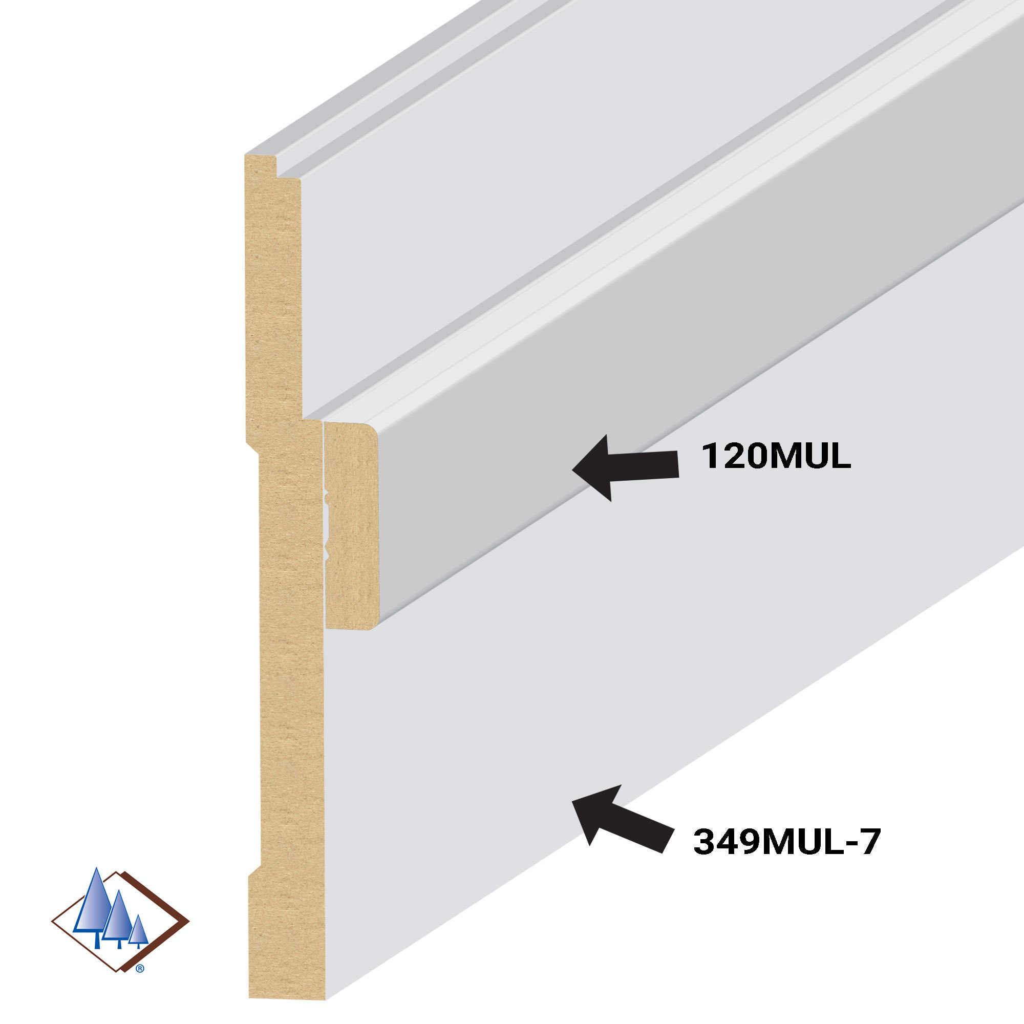 120MUL, 2 Round Edge Casing - 2RE | EL & EL Wood Products