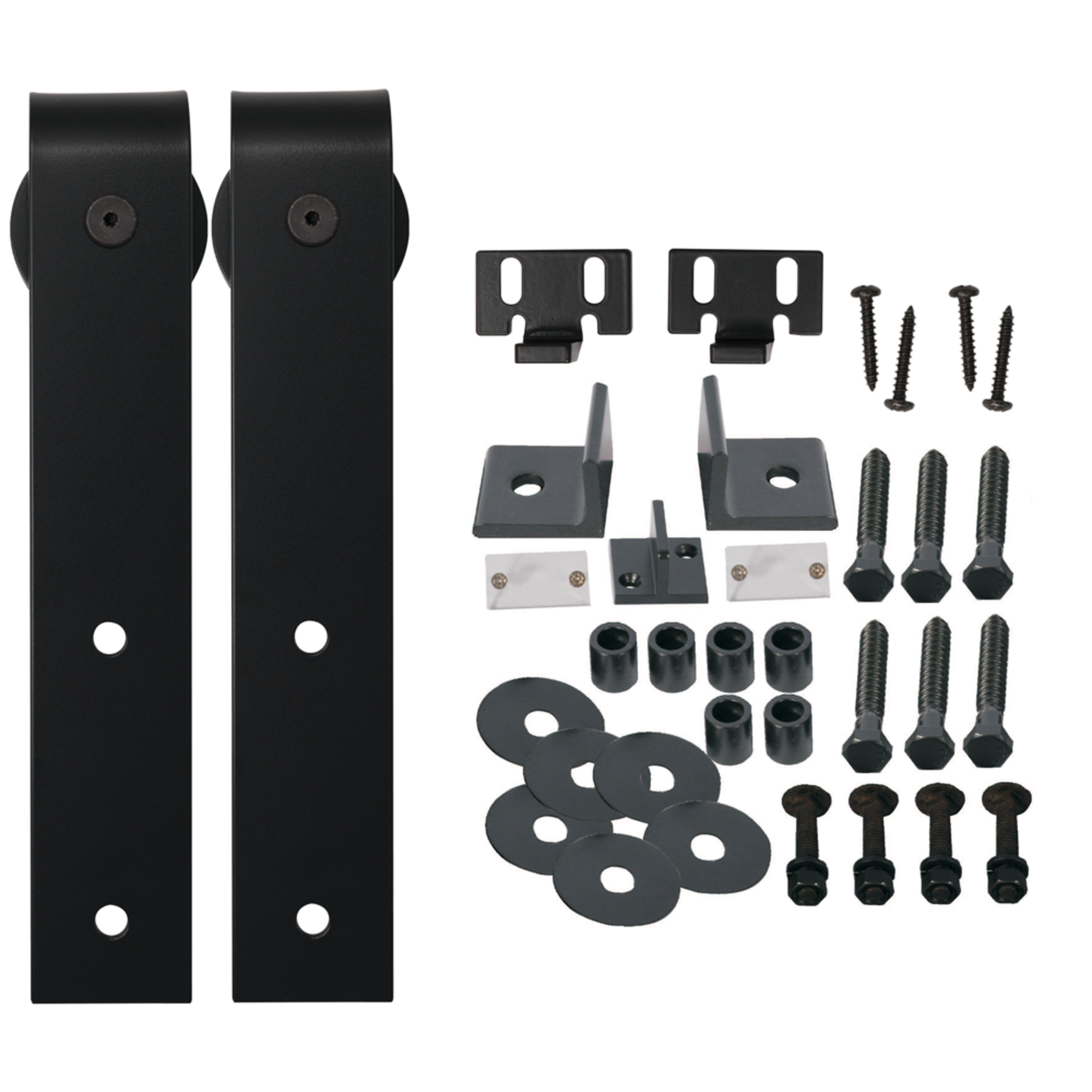 BDHS-BK, Barn Door Hardware Sets - Black | EL & EL Wood Products