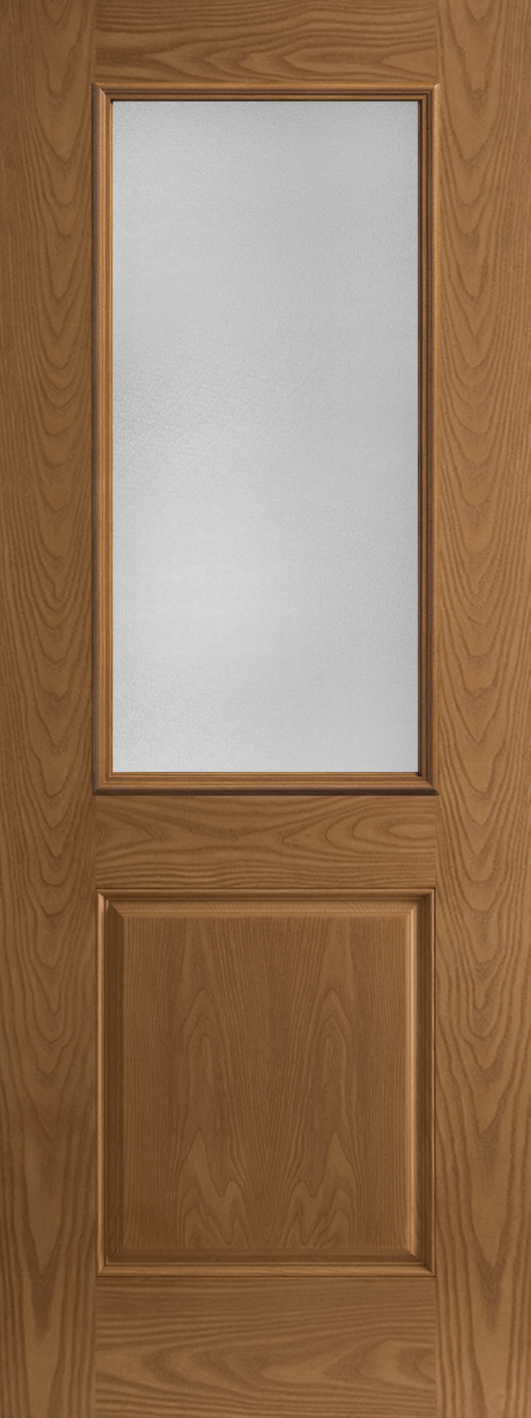 Blt-404-116-1, Belleville Oak Textured 1 Panel Door Half Lite With Pear 