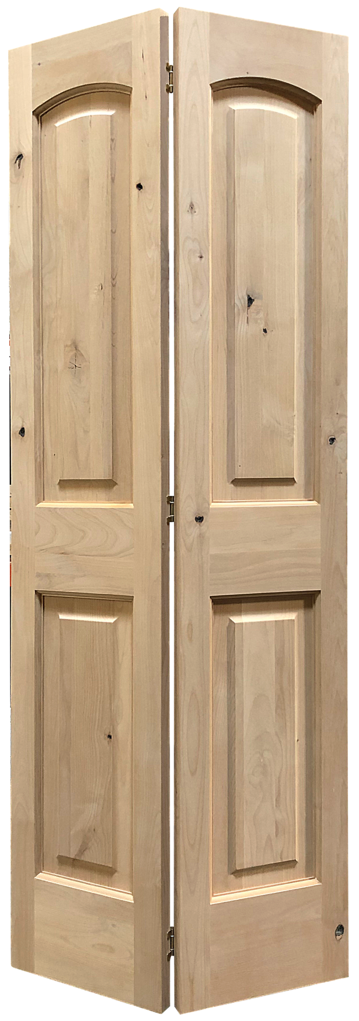 KA121BI, Knotty Alder 2-Panel BiFold Door | EL & EL Wood Products